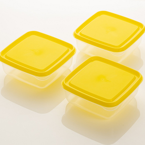 Ensemble de récipients de stockage d'aliments au micro-ondes en plastique de qualité alimentaire sans BPA au design moderne couvercles logo de couleur personnalisé meubles de cuisine - Product Image 1