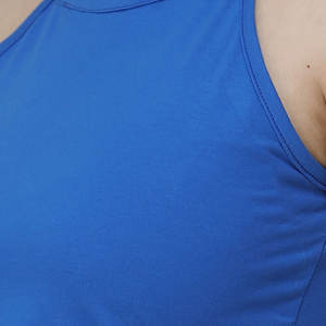 Nuevo estilo de diseño 100% algodón de secado rápido transpirable mujeres camisetas sin mangas cómodas tela de lona cuello redondo - Product Image 4