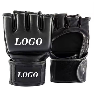 Alta calidad 10oz y 12oz PU cuero MMA Sparring guantes entrenamiento punzonado y Equipo de Boxeo - Product Image 1