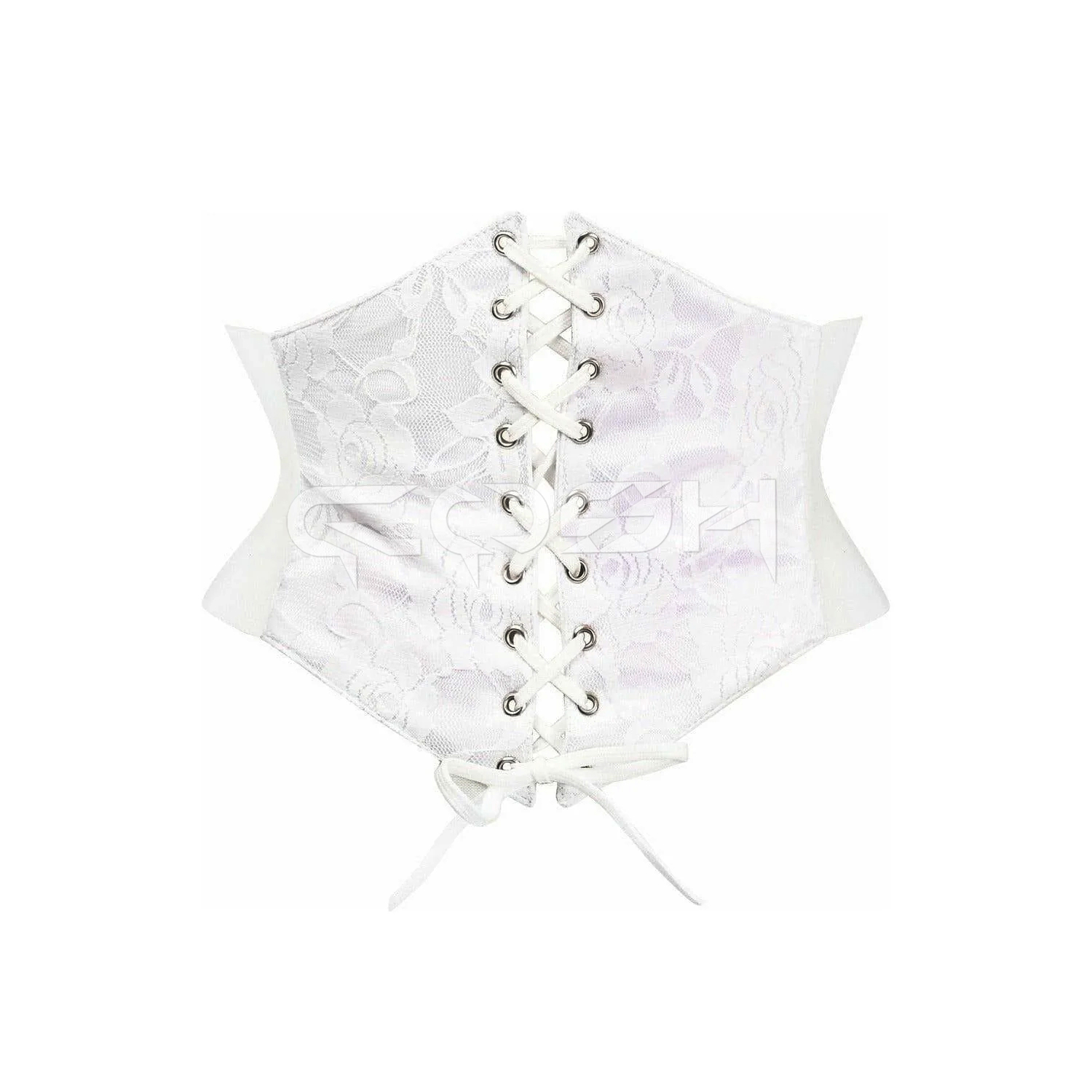 White Satin With Mesh