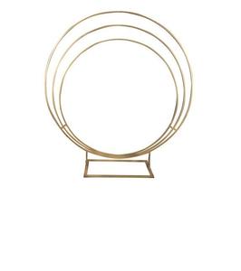 Hexagon White <b>Gold</b> Metal Wedding Arch Stand Display Artificial Flowers <b>Backdrop</b> aluminum carton for Ceremony Decorations - Product Image 2