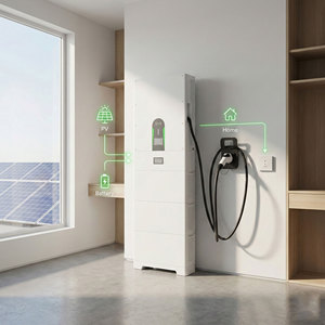 Batteries de stockage d'énergie domestique empilables 7 kW LiFePO4 5 10 15 kWh Modulaires Hybrides ESS Parallèles Jusqu'à 3 Unités pour Solaire - Product Image 2