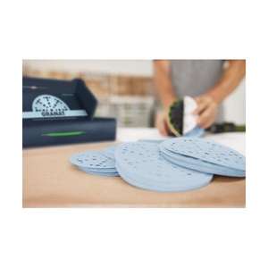Discos de Lijado Festool STF D150/48 P220 GR/10, Hoja Abrasiva con Granat para Acabado Fino - Product Image 4