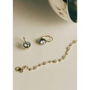 Juliette Yellow <b>Gold</b> Diamond Row Bracelet Elegant Diamond Bracelets & <b>Bangles</b> - Product Image 4