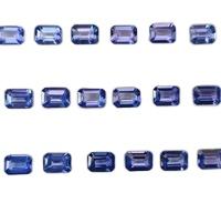 Fournisseur de pierres précieuses en vrac à facettes chauffées de haute qualité de Tanzanite bleue naturelle de taille émeraude de l'Inde aux prix de gros - Product Image 2