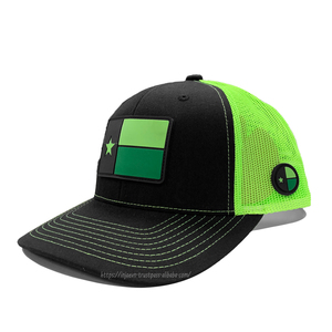 Mỹ USA cờ 3D cao su màu đỏ vá Burgundy vải to sợi Trucker thể thao <span class=keywords><strong>cap</strong></span> với tùy chỉnh Side logo thời trang thể thao ngoài trời <span class=keywords><strong>cap</strong></span> - Product Image 2