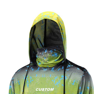 Logotipo profesional Personalizado Impreso Calidad fina Servicios OEM Precio razonable Último estilo Sublimación Pesca Sudadera con capucha - Product Image 4