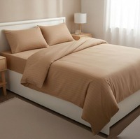 Ensemble de literie personnalisable minimaliste de qualité supérieure |   Housse de couette 100% polyester 400TC |   Ensemble de literie de luxe doux à motif floral, 10 pièces, taille Queen