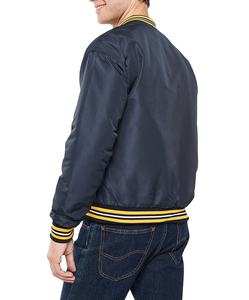 Chaqueta Varsity de Invierno Personalizada OEM, Color Retro, Moda, Satén Acanalado, Puños Elásticos, para Hombre, Venta al por Mayor, Corte Regular - Product Image 2