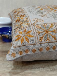 Tendance 100% coton coussin taie d'oreiller Vintage broderie nouveau Style traditionnel solide avant arrière Shamrey pour la décoration intérieure - Product Image 5