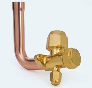 Vanne de dérivation à 3 voies en L de 5/8 pouce, 90 degrés, tuyau à 45 degrés, corps en laiton SAE, tuyau en cuivre 23G, 800 PSI pour ligne de réfrigérant CVC - Product Image 6