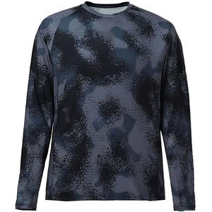 Camisas de pesca personalizadas OEM Logo protección Uv secado rápido transpirable hombres al aire libre manga larga 100% poliéster pesca UPF camisas - Product Image 4