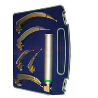 Hot Selling Optic Flexible Stainless Steel Laryngoscope Set Difficult Intubation Anesthesia Throat Mirror Regular Size Light