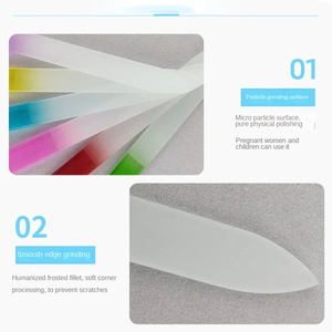 Lime à ongles professionnelle mini en acier inoxydable double droite 100 grains, outil essentiel pour les techniciens en ongles, logo personnalisé - Product Image 2