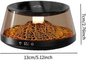 Chauffe-tasse intelligent avec réglage de la température, lumière volcanique colorée, chauffe-tasse coloré - Product Image 2