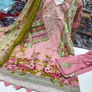 Dernière Collection de robe 3 pièces de pelouse indienne/pakistan, produit populaire 2022 - Product Image 1