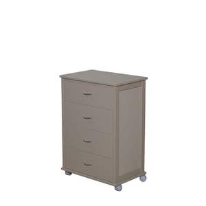 High Quality Solid Beech Wood Utility Cart with Heavy <b>Drawer</b> <b>Set</b> <b>Plastic</b> Wheels Iron Handles Modern Homes MASLEGNO Model MAS378 - Product Image 3
