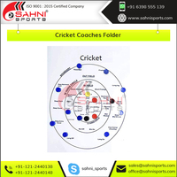 Carpeta de entrenadores de cuero sintético de la mejor calidad, accesorios de Cricket al por mayor, novedad de 2022