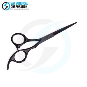 Ciseaux professionnels en acier inoxydable pour une coupe de cheveux lisse Design noir classique essentiel pour les salons de beauté soins personnels - Product Image 2