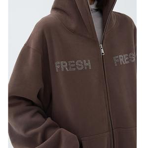 Veste d'hiver tendance pour femmes avec capuche en strass, imperméable, service OEM, respirante, de haute qualité, personnalisable, prix - Product Image 2