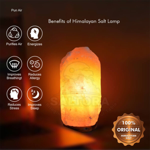 โคมไฟหินเกลือหิมาลัยธรรมชาติ2025ตกแต่งเพื่อสุขภาพโคมไฟคริสตัลสีชมพูเรืองแสงตอนกลางคืนจากปากีสถานดีไซน์ล่าสุด - Product Image 2