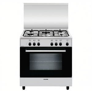Cuisinière à gaz Glem 5 zones ALPHA A855EI avec four électrique en acier inoxydable Classe A (80x50x90cm) - Product Image 2
