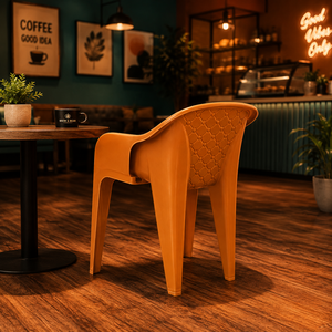 Modern Modular Plastic Manual for Ball <b>Chair</b> with Antique Design Cross Back for Living Room Dining & Apartment <b>Outdoor</b> Use - Product Image 5