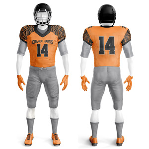 Uniforme de maillot de football américain à coupe ajustée pour homme Panneaux renforcés à fort impact Durable Robuste Sports Performance Top Sun XL - Product Image 5
