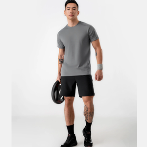 Bermuda en spandex à séchage rapide pour homme avec poches cachées tissées de style sportif à taille élastique-Service OEM disponible - Product Image 2