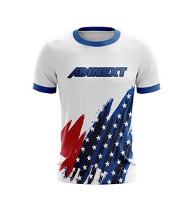 Personnaliser Slim Fit Football Jersey Chemises En Gros Sublimation Running Wear Sublimation T-shirt Polyester Tee Shirt - Product Image 6