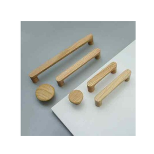 Poignée de traction en bois poignée de porte meubles armoire tirer poignées tiroir meubles poignée 5 pièces avec brillant poli - Product Image 4