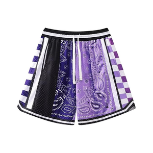 100% polyester 5 pouces personnalisé hommes Sublimation logo Mesh Shorts respirant amidonné actif street wear athlétique gym séchage rapide - Product Image 1