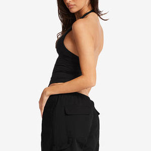 Débardeur de sport décontracté pour femmes, vente en gros, pilates, course à pied, fitness, yoga, col rond, style push-up, vêtements de sport, séchage rapide - Product Image 6