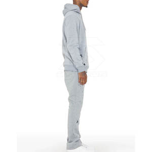 ชุดวอร์มกางเกงบานลายสีพื้นสำหรับผู้ชายเสื้อผ้าฤดูหนาวแบบแห้งเร็วระบายอากาศได้ดีและเป็นมิตรกับสิ่งแวดล้อม - Product Image 5