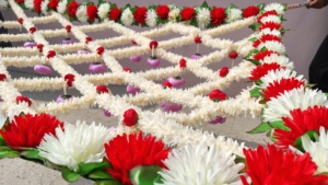 रंगीन दुल्हन पुष्प प्रवेश द्वार भारतीय पंजाबी पिकास्टनी दुल्हन विवाह सहायक सगाई पार्टी हाल्दी मेहंदी - Product Image 4