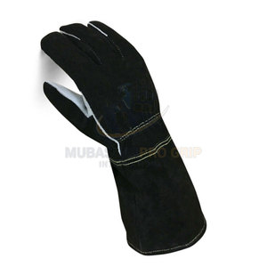 Custom Logo Printed Leather Welding <b>Gloves</b> Work Wear Heat Protection Welding <b>Gloves</b> In Low Moq - Product Image 4