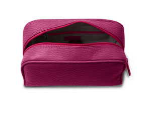 Sac de maquillage en cuir PU imperméable et durable à fermeture éclair sac cosmétique portable de voyage de grande capacité résistant à l'eau manipulé pour les femmes - Product Image 2