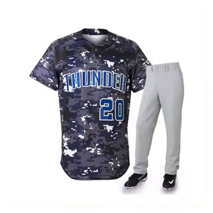 Uniforme de baseball fabriqué professionnel Durable Anti-rides Sublimation 100% Poly uniforme de baseball pour hommes en gros - Product Image 1