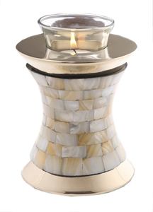 Fournitures funéraires d'urne de crémation de souvenir de lumière de thé en laiton pour l'urne commémorative humaine de cendres - Product Image 6