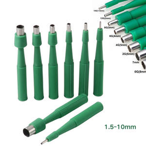 Kit d'outils de piercing cutané micro-punch 14G 0G en acier inoxydable jetable pour piercing corporel - Product Image 2