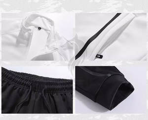 ชุดกีฬาผู้ชายแบบมีฮู้ด ผ้าฝ้าย 100% สำหรับฤดูหนาว ชุดออกกำลังกาย ชุดบาสเก็ตบอล ชุดวิ่ง ชุดฟิตเนส ชุดฝึกซ้อม - Product Image 2