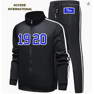 100% algodón sólido bordado chándal para mujer personalizar Zeta Phi Beta hermandad fraternidad chaqueta a rayas OEM entrenamiento - Product Image 6