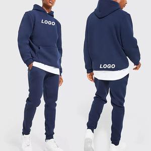 ชุดวอร์มผ้าฟลีซสำหรับผู้ชายชุดวอร์มผ้าคอตตอนเนื้อหนาใส่วิ่งแบบมีฮู้ดชุดวอร์มผ้าฟลีซสำหรับฤดูหนาวผลิตตามสั่ง - Product Image 1