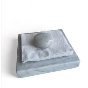 Servilletero de travertino Beige, diseño de piedra natural, elegante, duradero, elegante, mesa de comedor, hogar, cocina, restaurante y cafetería, decoración - Product Image 6