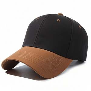 Gorra de Béisbol Casual de 5 Paneles para Parejas, Personalizable, de Algodón Puro, con Bloques de Color, Protección Solar, Letra Bordada y Detalle de Puntos - Product Image 6