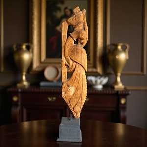 Support en bois antique pour connecteurs et supports d'étagères - Product Image 2