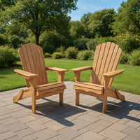 Ensemble de chaises en bois massif très vendu, fauteuils de jardin semi-assemblés pour l'extérieur, pour jardin, école, cour, terrasse et utilisation en station balnéaire