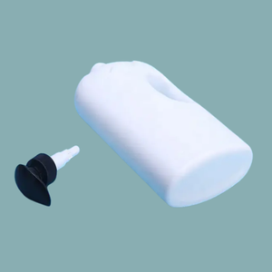 Wholesale Custom Colors 1300ml White Ceramic HDPE Can Plastic Bottle for <b>Shower</b> Gel - Shampoo - Conditioner Vietnam Manufactory - Product Image 3