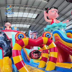 Castillo Inflable Gigante con Tobogán, Temática <span class=keywords><strong>de</strong></span> Nezha, para Niños, Uso Comercial, para Patios Traseros y Alquileres para Fiestas - Product Image 4