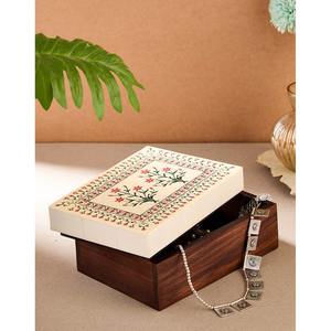 Faiza Craft Luxury Design Resin Tissue Box Holder Standard Meena Work <b>Paper</b> Stand Floral Pattern Price - Product Image 4